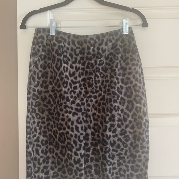 CAbi Leopard Ponte Knit Pencil Skirt - Picture 9 of 9